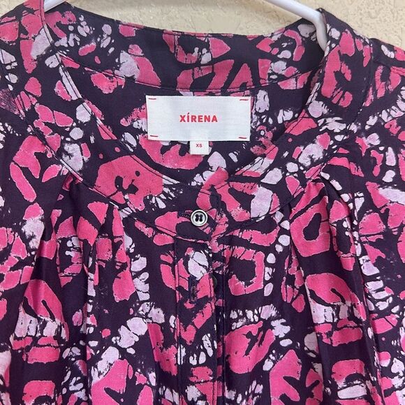 Xirena NWT womans Floral Button Down Blouse top size XS - Picture 4 of 5